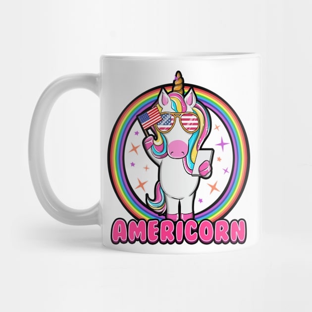 Funny Americorn T-shirt by KsuAnn